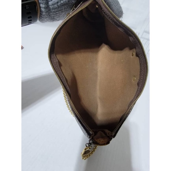 Authentic Louis Vuitton Monogram Canvas Eva Pochette Bag Brown - Picture 15 of 15